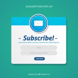 email marketing subscriber opt-in form example